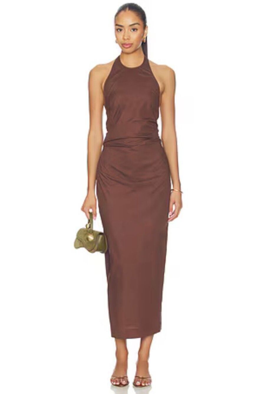 Acacia Mae Midi Dress P in Apache Plum